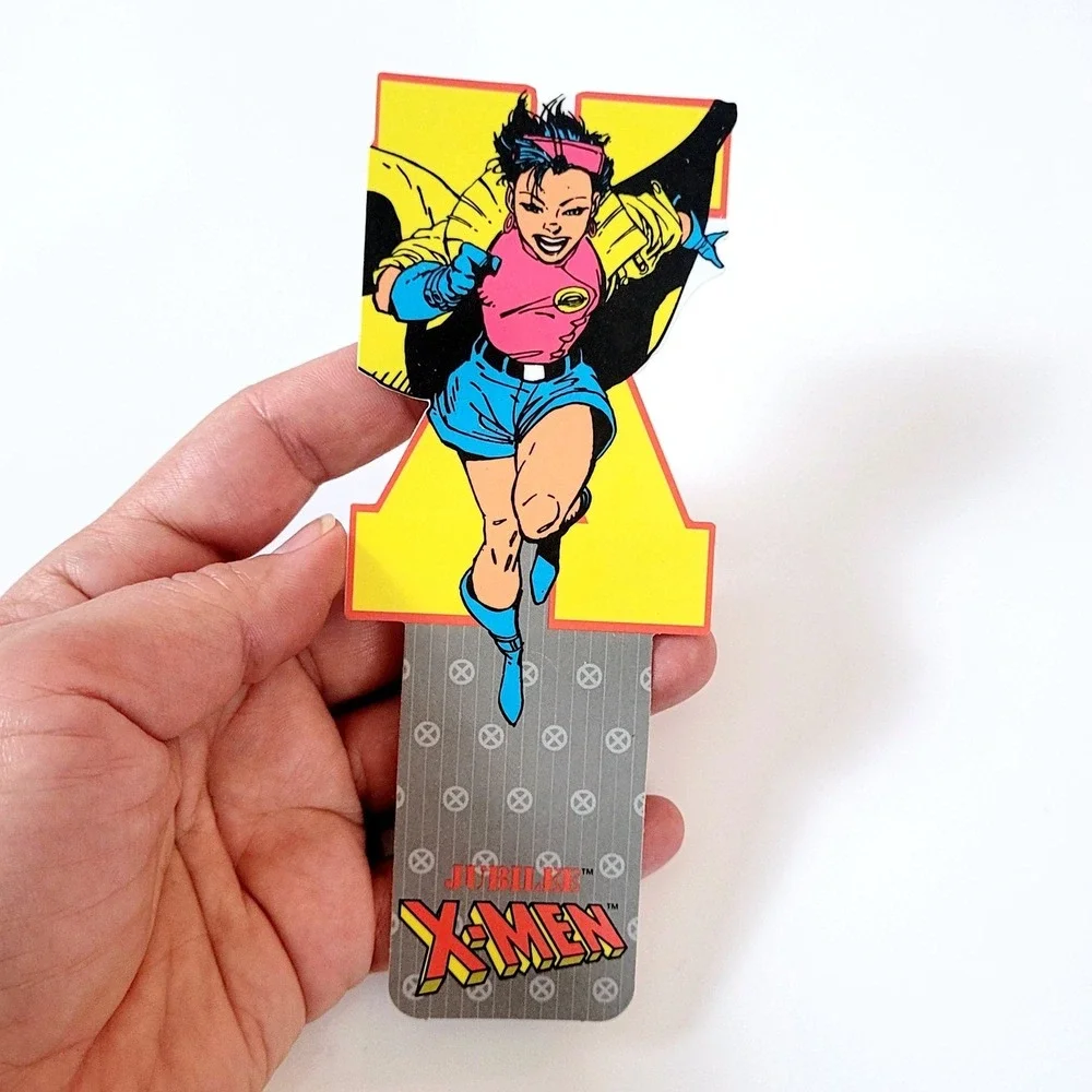 Vintage 90s X-Men Jubilee Bookmark die-cut Marvel Girl USA 1994 Antioch KS 32387